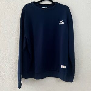 NWT ALDI GEAR Logo Crewneck‎ Pullover Sweatshirt Navy Blue Women’s Size XL